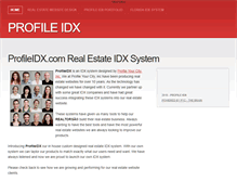 Tablet Screenshot of profileidx.com